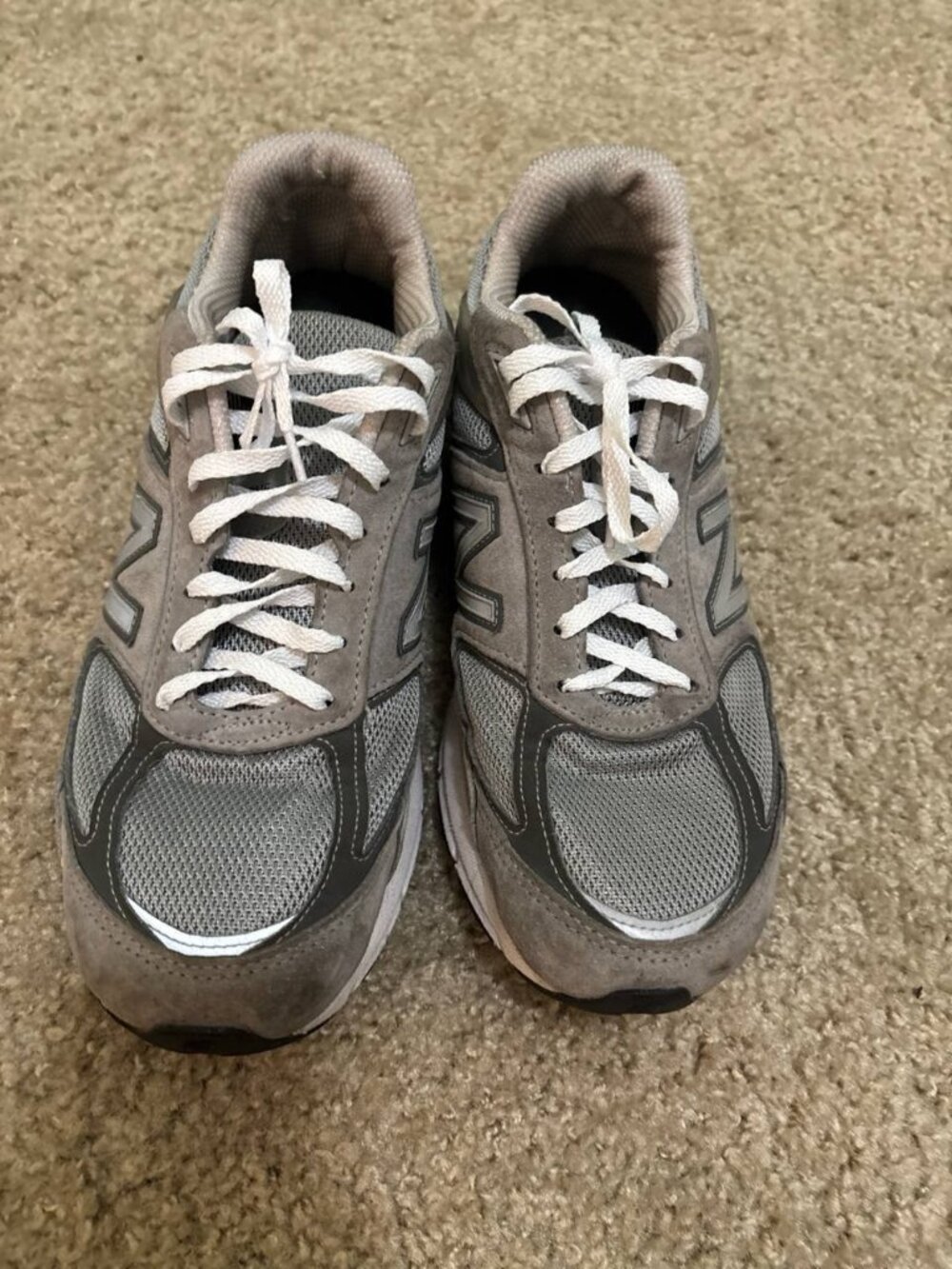 New Balance 990v4 M990GL4 Made in USA Gray Running Sneakers Size 9.5 EU 42.5